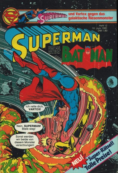 Superman 1981/ 12 (Z1-2), Ehapa