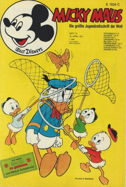 Micky Maus 1971/ 15 (Z1-2), Ehapa