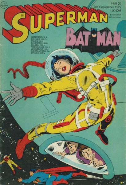 Superman 1972/ 20 (Z2, Sz, Sm), Ehapa