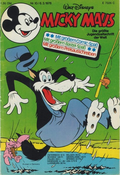 Micky Maus 1976/ 10 (Z2, Sm), Ehapa