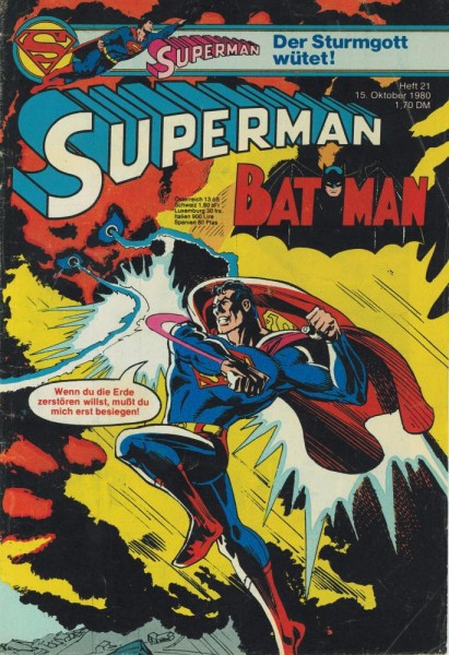 Superman 1980/ 21 (Z2), Ehapa