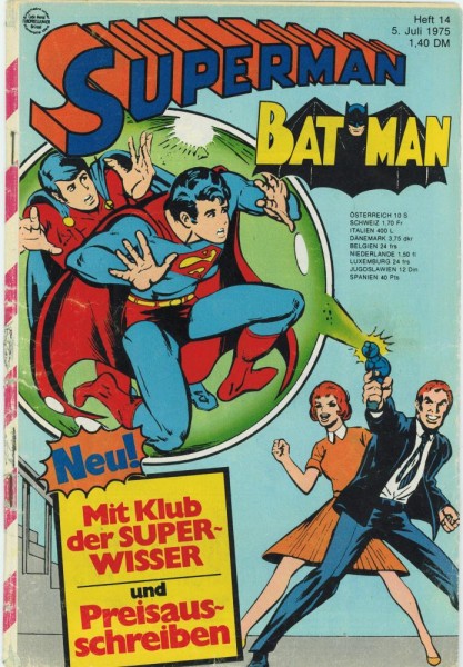 Superman 1975/ 14 (Z2, Sm), Ehapa