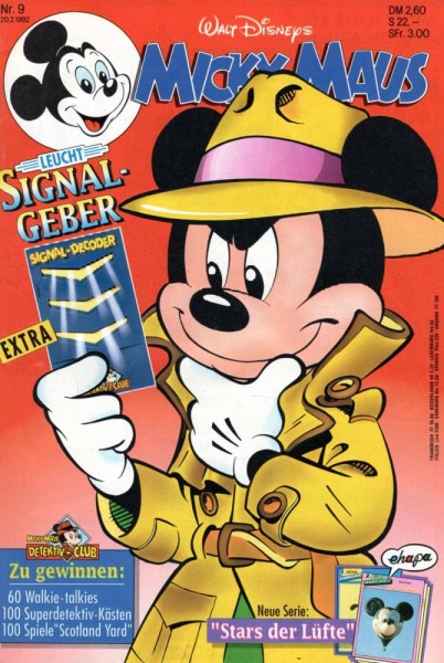 Micky Maus 1992/ 9 (Z0-1), Ehapa
