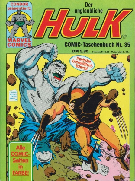 Der unglaubliche Hulk Taschenbuch 35 (Z1), Condor