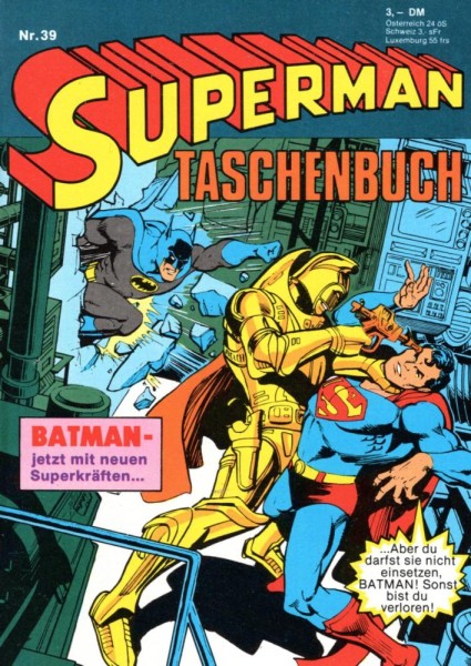 Superman Taschenbuch 39 (Z1), Ehapa