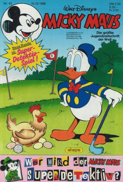 Micky Maus 1986/ 43 (Z1), Ehapa
