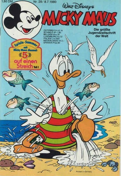 Micky Maus 1980/ 28 (Z0-1), Ehapa