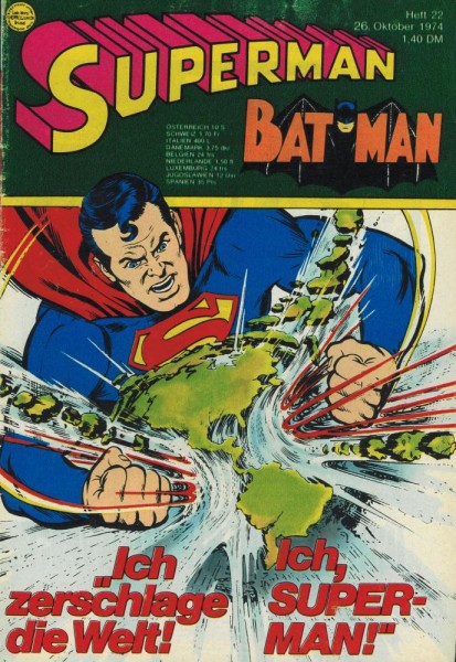 Superman 1974/ 22 (Z2, Sm), Ehapa