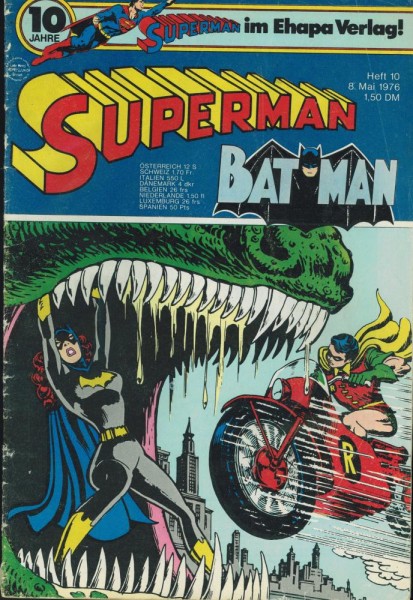 Superman 1976/ 10 (Z1-2, Sm), Ehapa