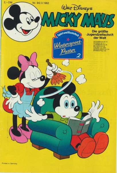 Micky Maus 1982/ 9 (Z1), Ehapa