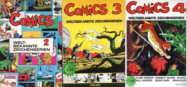 Comics - Weltbekannte Zeichenserien 2-4 (Z1-2), Carlsen