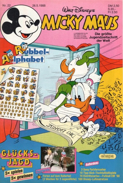 Micky Maus 1988/ 22 (Z0-1), Ehapa