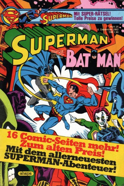 Superman 1982/ 25 (Z0), Ehapa