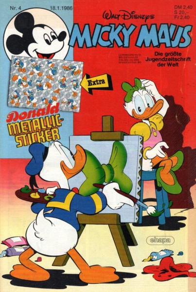 Micky Maus 1986/ 4 (Z1), Ehapa