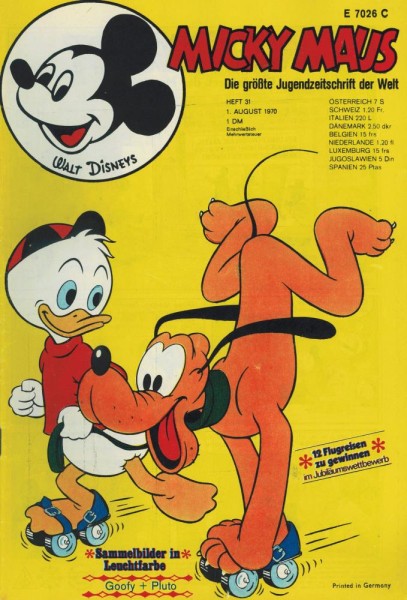 Micky Maus 1970/ 31 (Z1-2), Ehapa