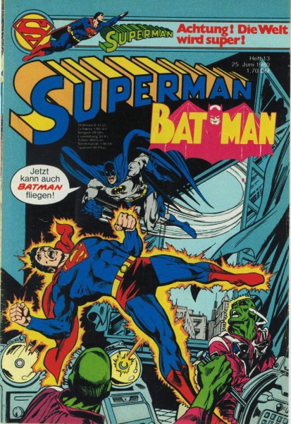 Superman 1980/ 13 (Z1-2), Ehapa