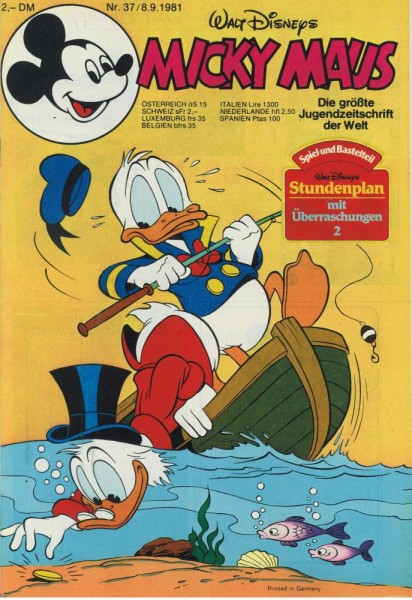 Micky Maus 1981/ 37 (Z0-1/1), Ehapa