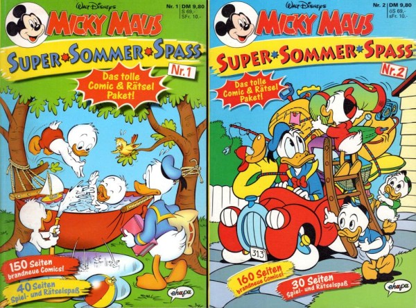 Micky Maus - Super Sommer Spaß 1+2 (Z1), Ehapa