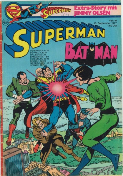 Superman 1977/ 19 (Z2, Sm, Sz), Ehapa