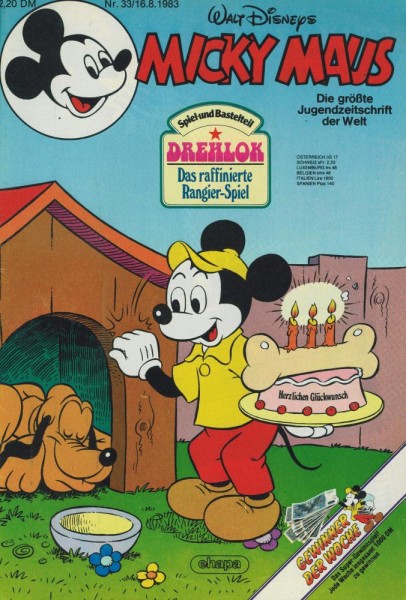 Micky Maus 1983/ 33 (Z1-), Ehapa