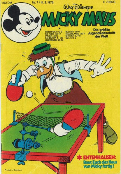 Micky Maus 1976/ 7 (Z1), Ehapa