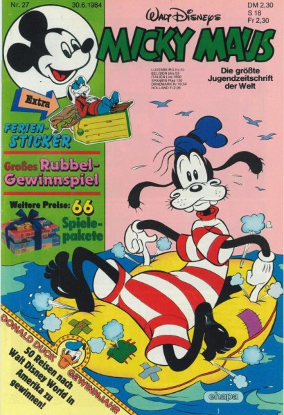 Micky Maus 1984/ 27 (Z1), Ehapa