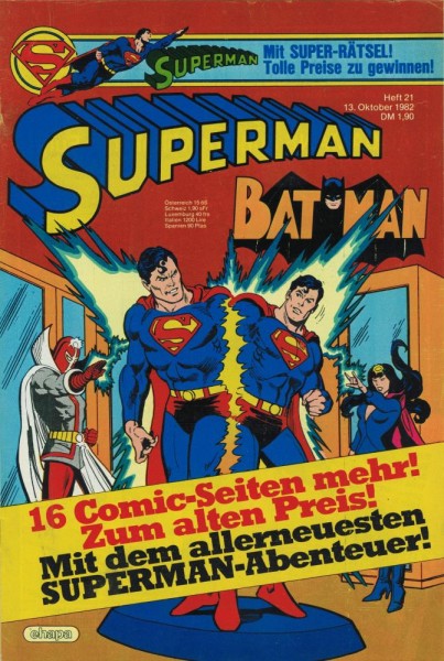 Superman 1982/ 21 (Z1), Ehapa