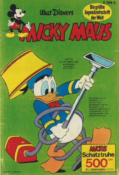 Micky Maus 1969/ 43 (Z1-2), Ehapa