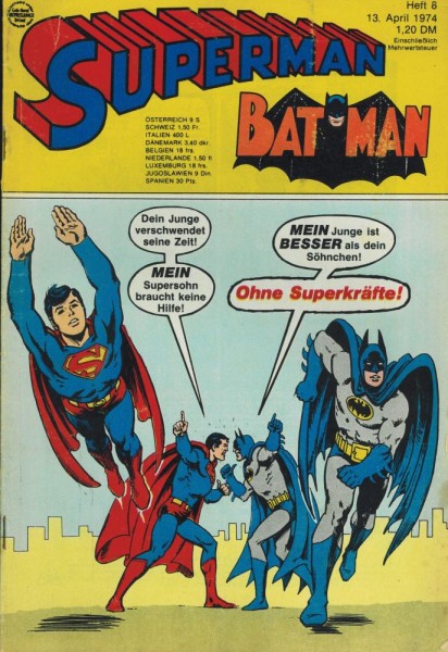 Superman 1974/ 8 (Z1-2), Ehapa