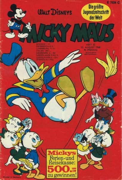 Micky Maus 1968/ 32 (Z2), Ehapa