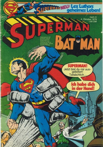 Superman 1978/ 21 (Z1-), Ehapa