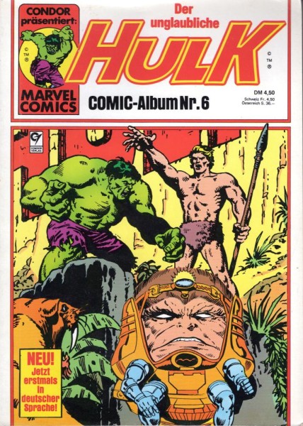 Der unglaubliche Hulk - Comic-Album 6 (Z1-), Condor