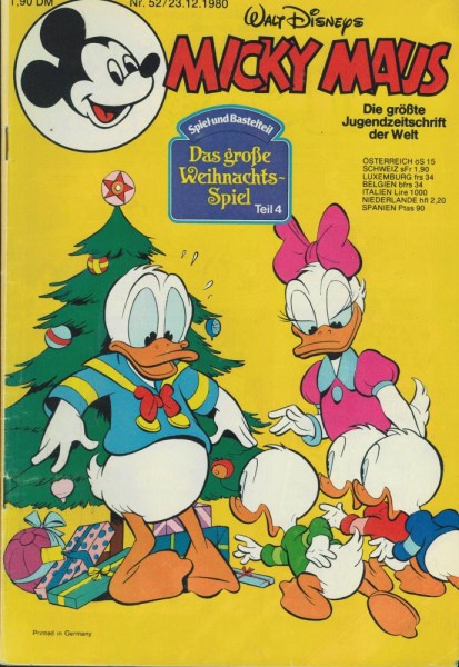 Micky Maus 1980/ 52 (Z2-), Ehapa