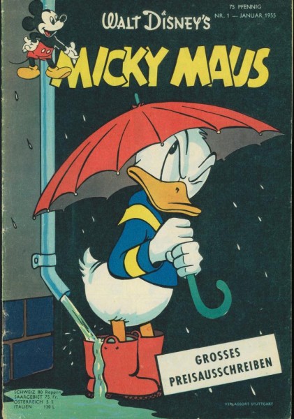 Micky Maus 1955/ 1 (Z1-2), Ehapa