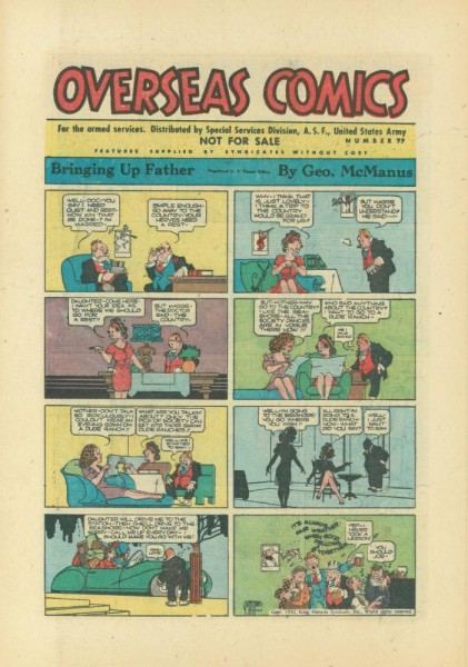 Overseas Comics 99 (Z1-2), A.S.F. United States Army