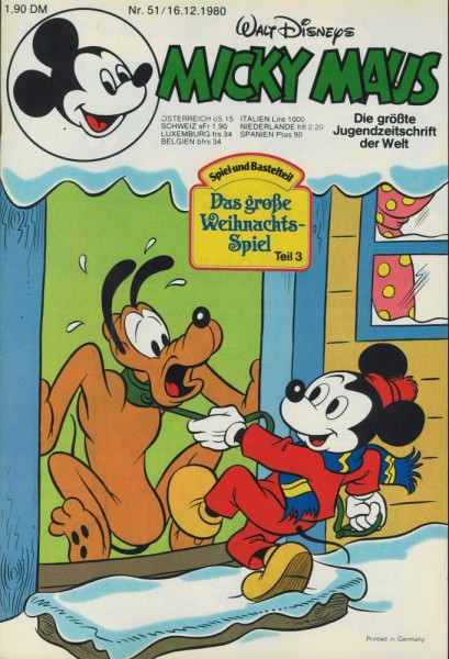 Micky Maus 1980/ 51 (Z0-1), Ehapa