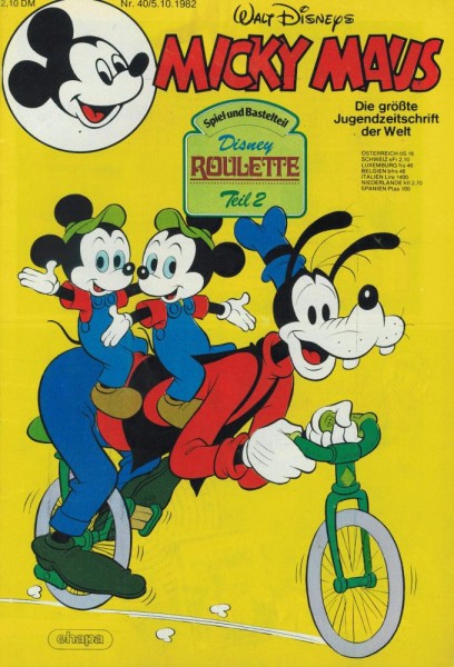Micky Maus 1982/ 40 (Z1), Ehapa