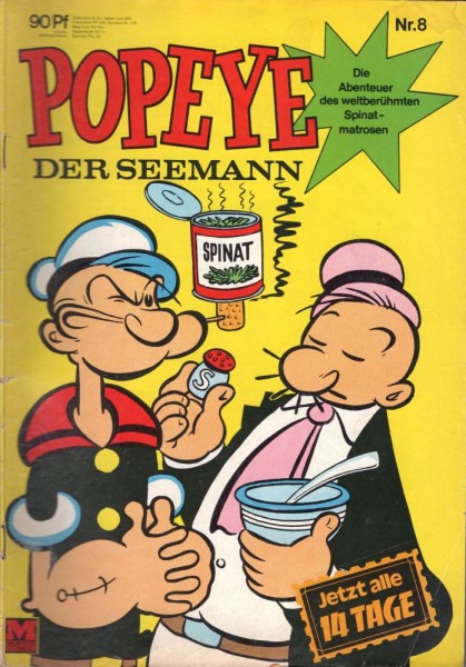 Popeye - Der Seemann 8 (Z2), Moewig