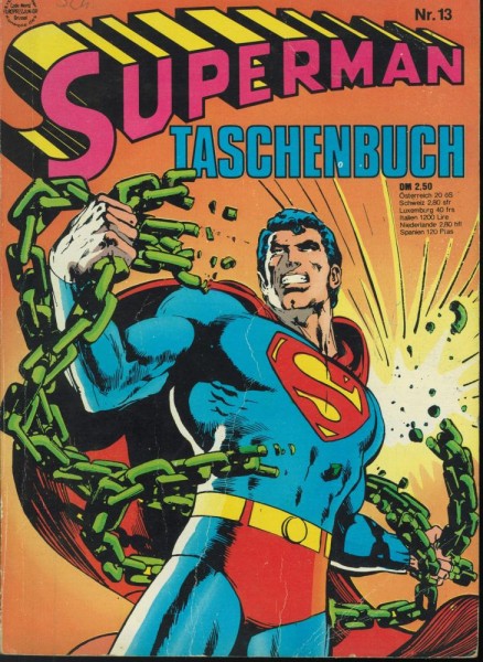 Superman Taschenbuch 13 (Z1-2, Sz, 1. Auflage), Ehapa