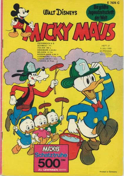 Micky Maus 1969/ 27 (Z2), Ehapa