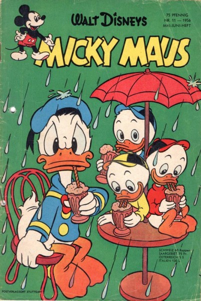 Micky Maus 1956/ 11 (Z2, Sm, gel.), Ehapa