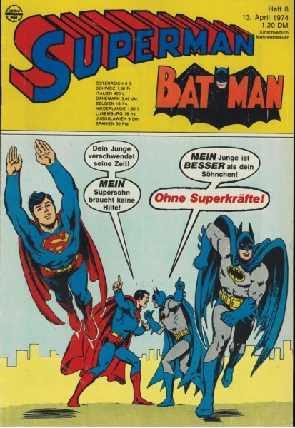 Superman 1974/ 8 (Z1-), Ehapa