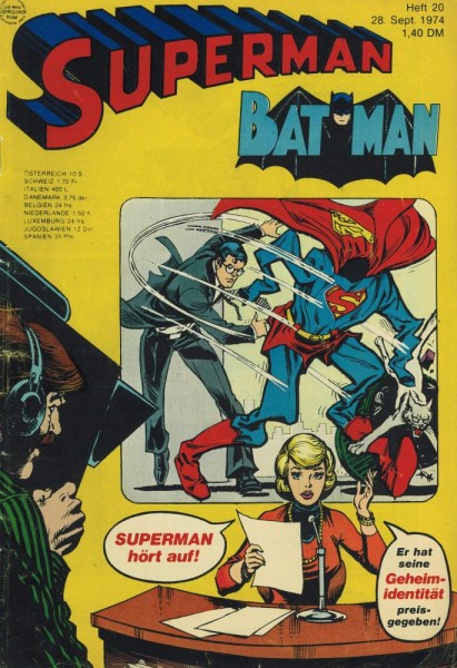 Superman 1974/ 20 (Z2), Ehapa