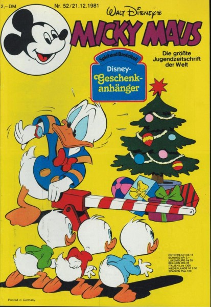 Micky Maus 1981/ 52 (Z0-1/1), Ehapa