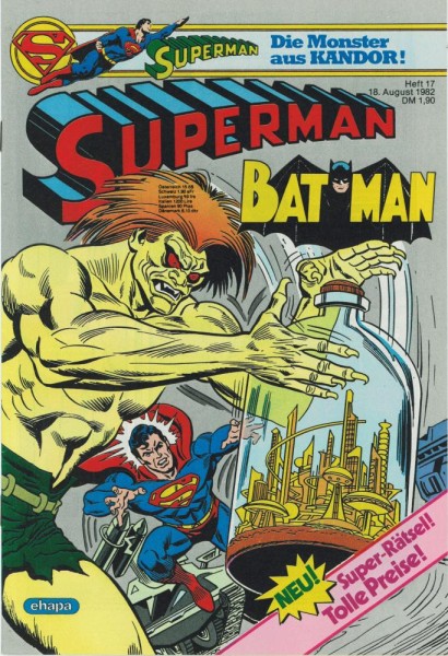 Superman 1982/ 17 (Z1-), Ehapa