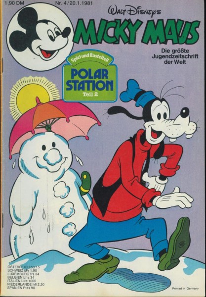 Micky Maus 1981/ 4 (Z1-2), Ehapa
