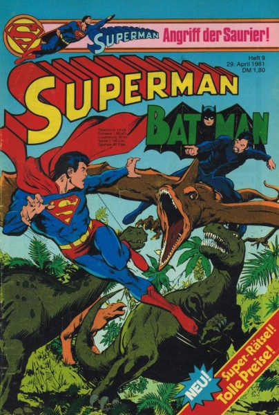 Superman 1981/ 9 (Z1-2, Sm, Sz), Ehapa