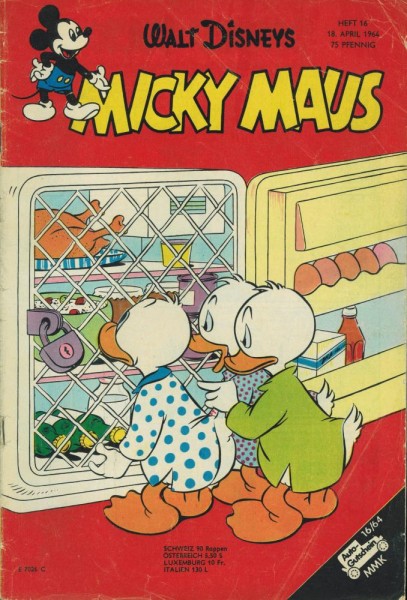 Micky Maus 1964/ 16 (Z2, Sm), Ehapa