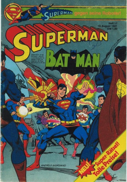 Superman 1981/ 17 (Z1-2, Sz), Ehapa