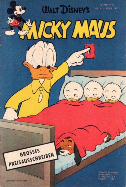 Micky Maus 1955/ 4 (Z1-2), Ehapa